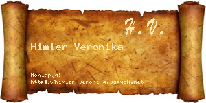 Himler Veronika névjegykártya